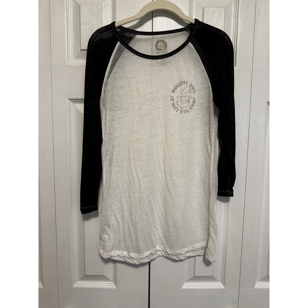 Woodsy The Owl Give A Hoot Don't Pollute Paper Thin Raglan Sleeve M T-shirt